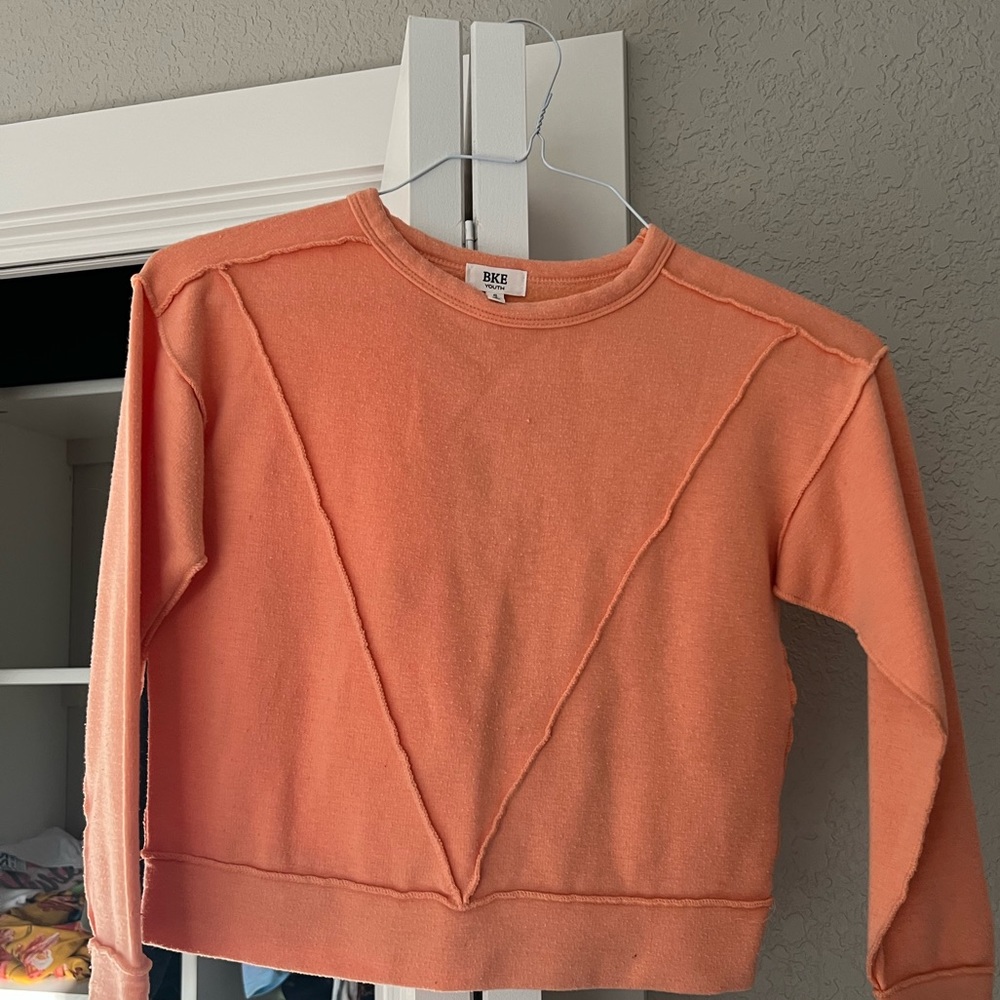 BKE orange sweatshirt